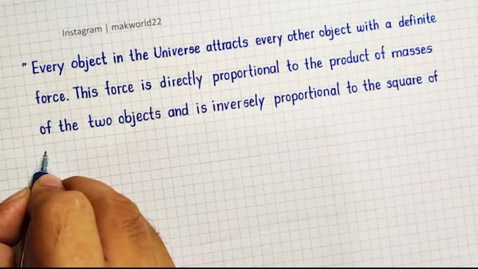 handwrite notes, letters, applications  neatly