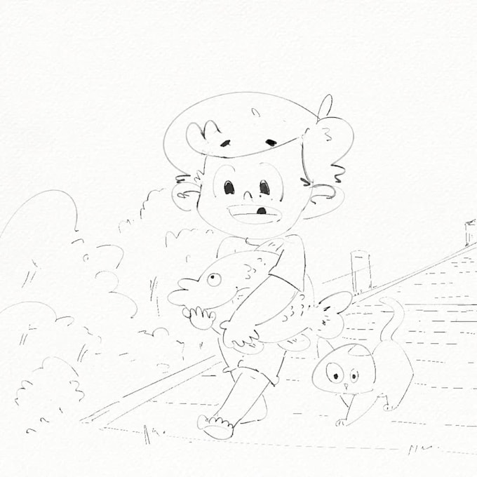 draw childern story illustration