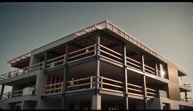 create a cinematic construction timelapse project progress video