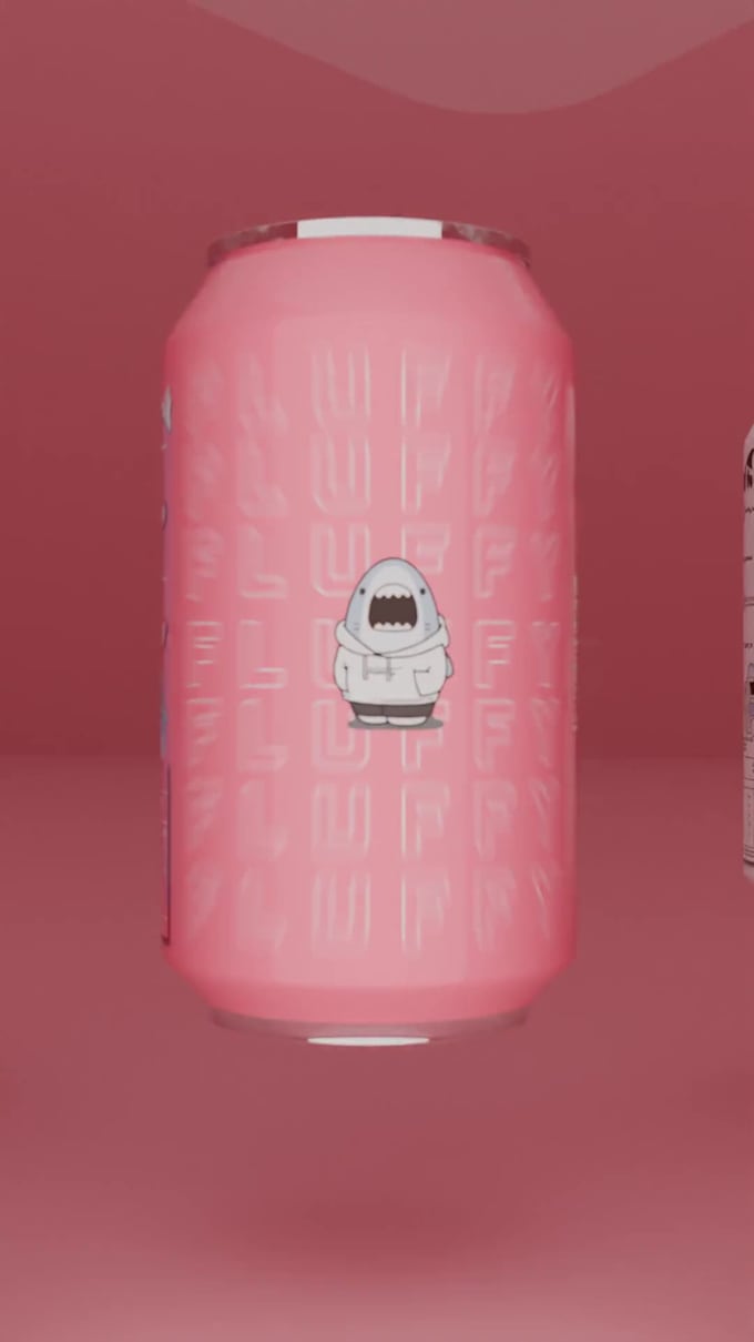 create realistic 3d beverage can render for marketing