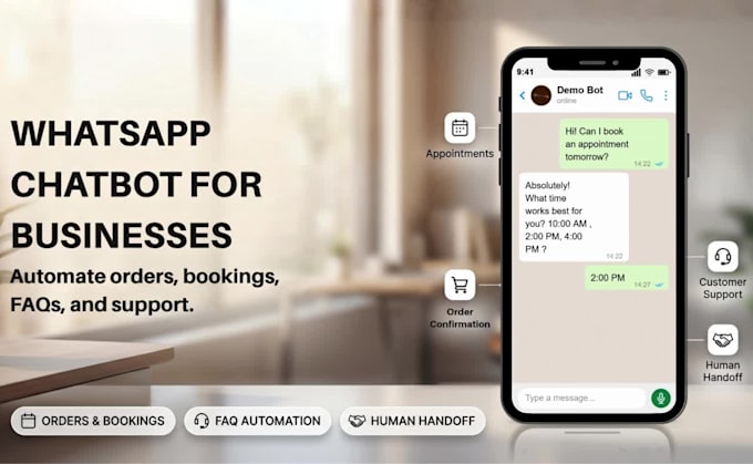 build custom whatsapp chatbot for your business