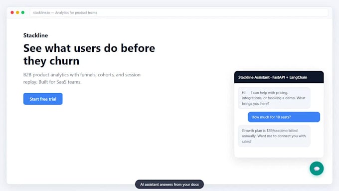 build a lead capture ai chatbot with fastapi and langchain