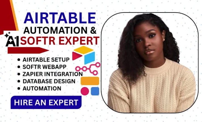 be your softr webapp, integration, airtable database, automation