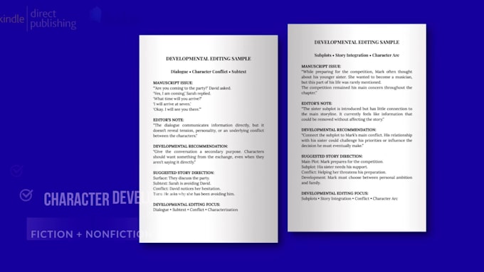 do developmental, structural editing for manuscript, book, memoir, story, novel