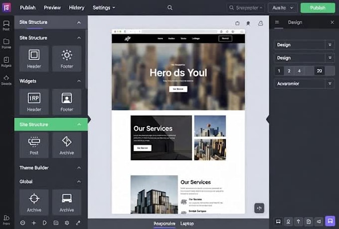 create a elementor design website help of wordpress