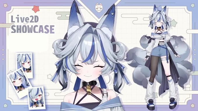design and rig live2d model, 2d vtuber model, vtuber rigging, anime vtuber model