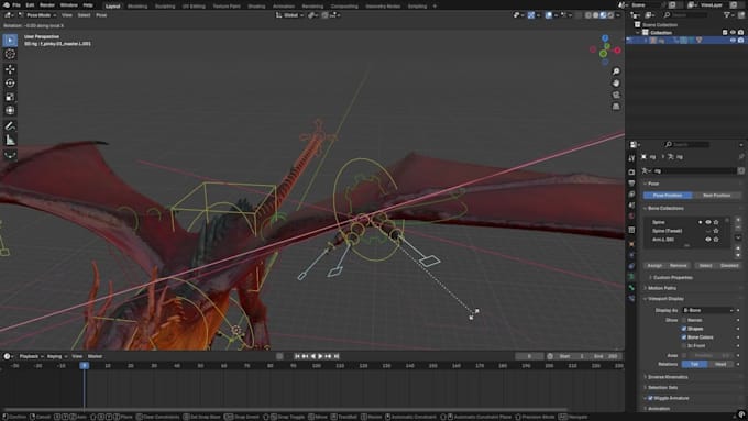 rig characters and creature for games