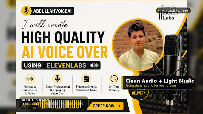 create high quality ai voice overs using elevenlabs