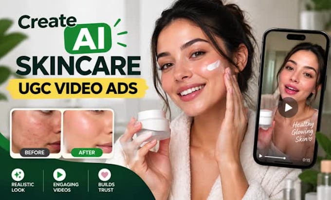 create skincare video ads