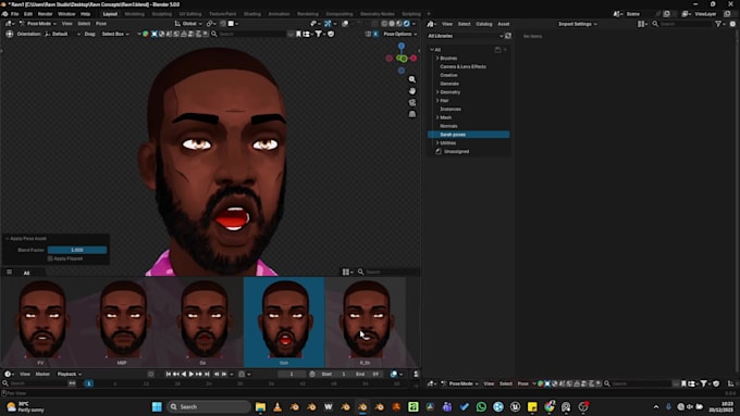 model and rig a character in blender for animation