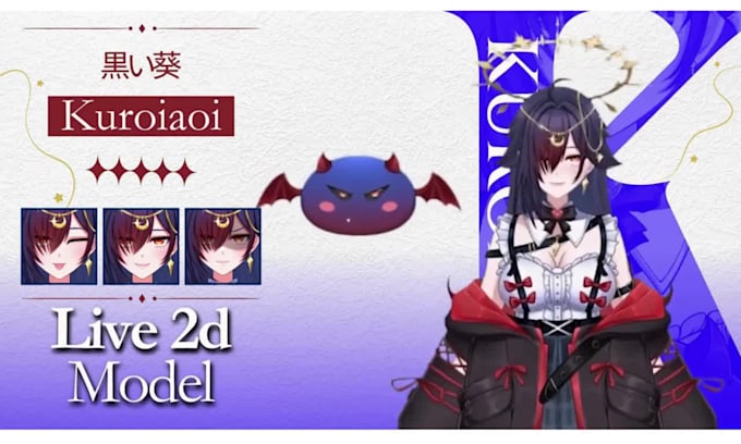 rig anime vtuber live2d model vtuber avatar live2d rigging vtuber model