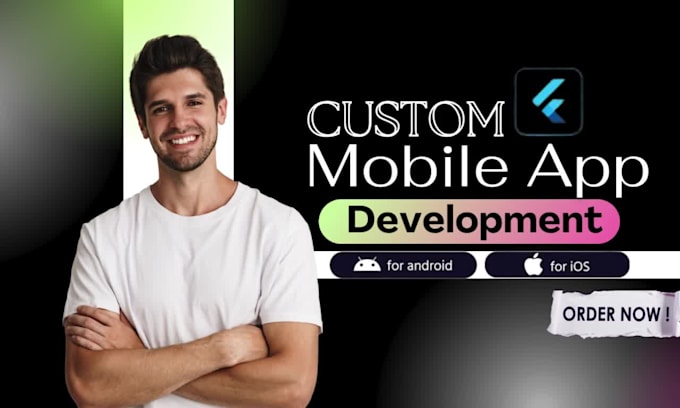 create custome mobile app, flutter, nodejs backend, api integration