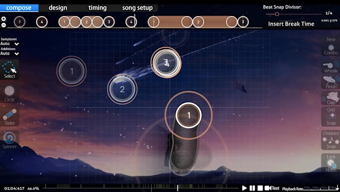 map you a song in osu