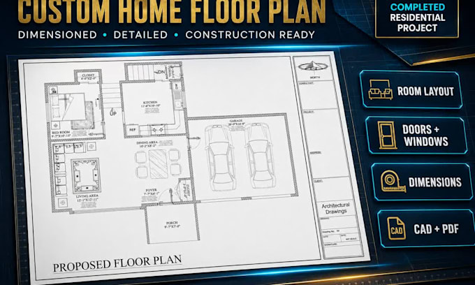 create complete permit drawings for new homes and residential projects