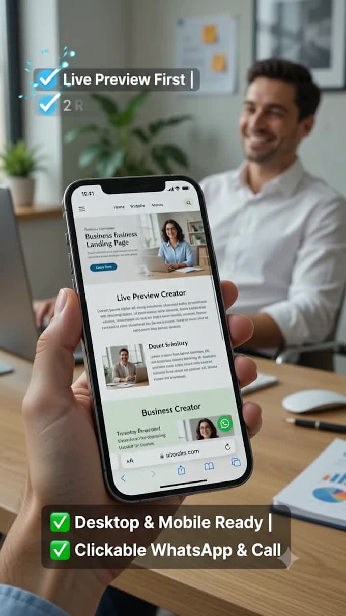 design a responsive landing page one page website with hosting