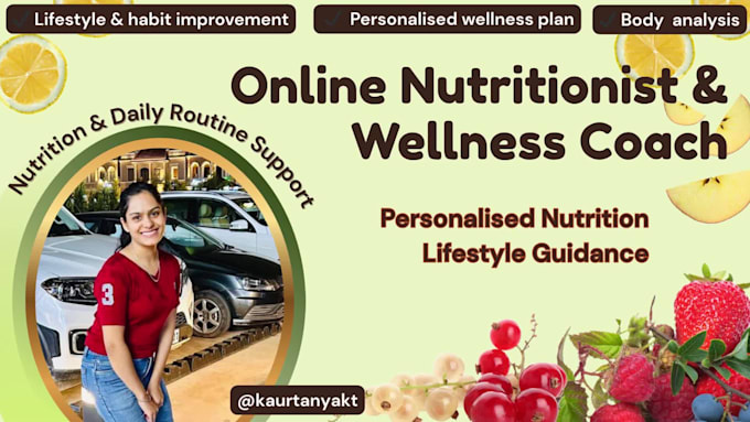 create a personalised holistic wellness and nutrition plan