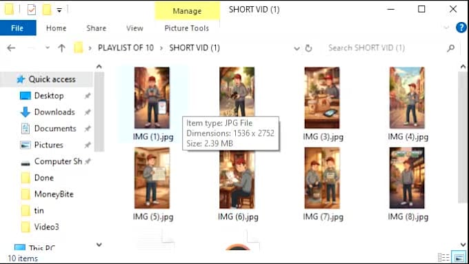 write finance shorts scripts with ai images and voiceover playlists