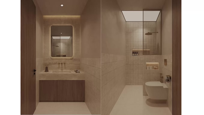 design and render your bathroom