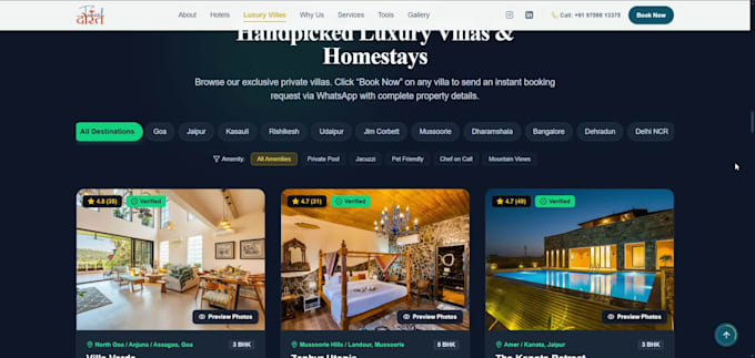 build a one page website