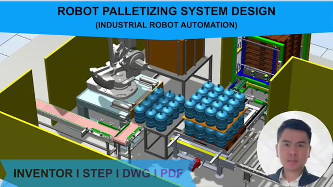 design robot automation and palletizing cell
