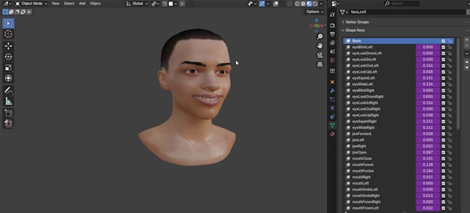 setup arkit facial rig blendshapes