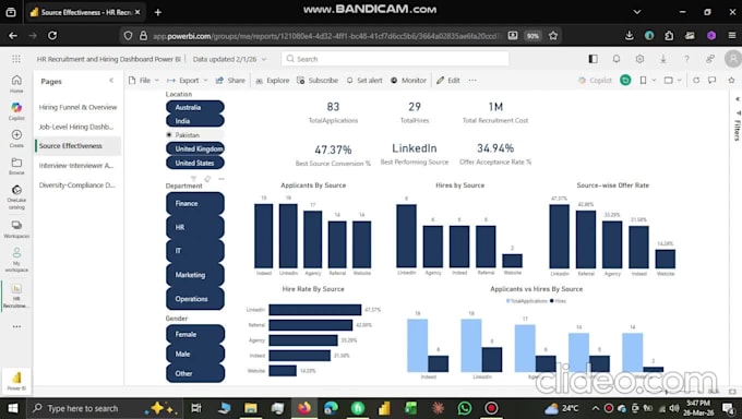 build an interactive power bi dashboard and report