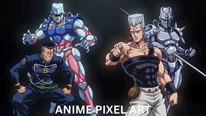 create pixel art anime character sprites fighting game sprite animation