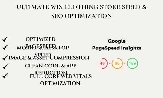 optimize your wix or wordpress website for speed performance and SEO
