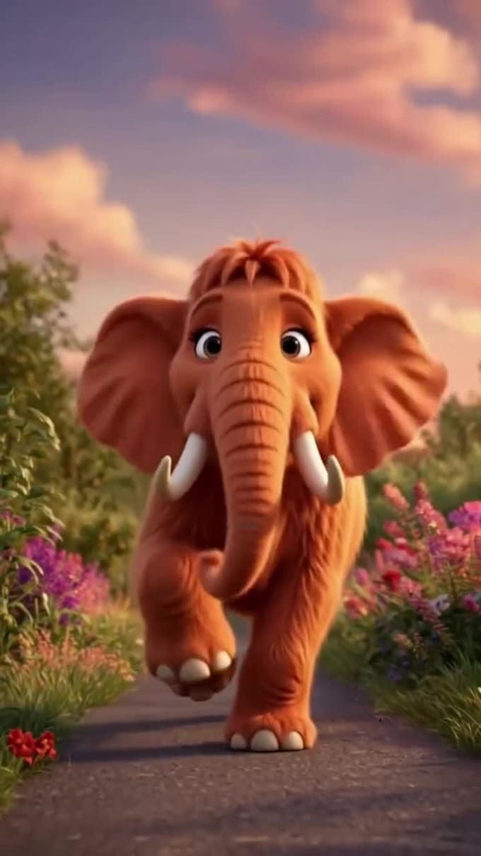 create cute 2d loop animation for reels and shorts