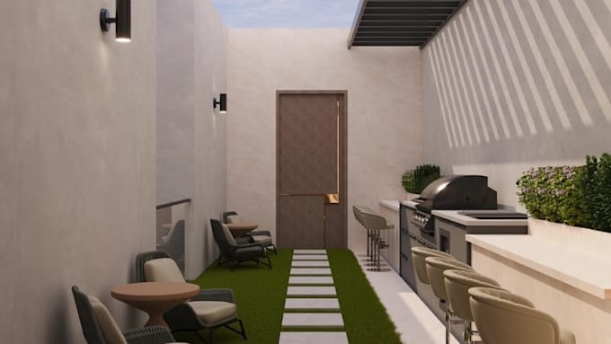 do interior, exterior design, sketchup, 3d model, realistic 3d rendering