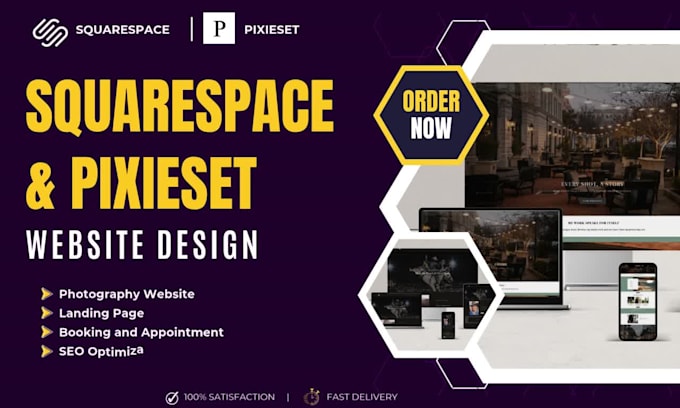 design, redesign, customize, squarespace and pixieset photography website
