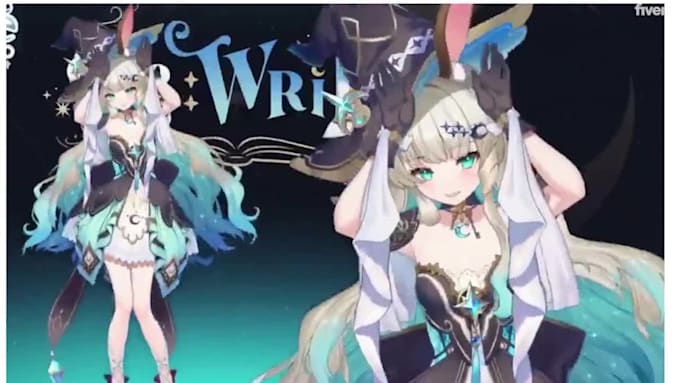 create custom vtuber model art and rigging for  vtube studio, prprlive, vbridger