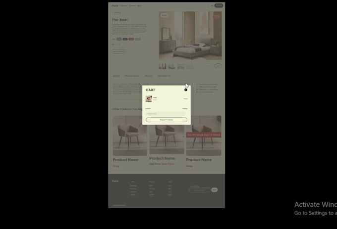 design a clean UI UX mockup in figma