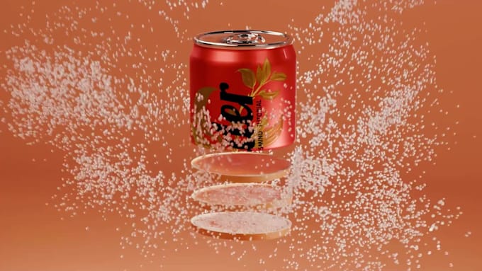 create 3d soda can animation beverage commercials and cgi ads