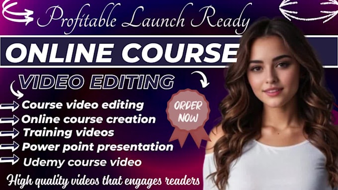 online course video editing online course creation explainer training video PPT
