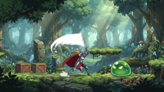 create unity 2d game art, sprites, characters and game assets for your project