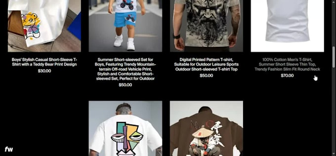 design a high converting fourthwall merch store for youtubers and streamers