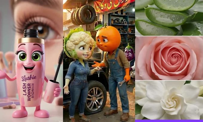 viral ai talking fruit ai talking object, claymation pixar ugc ads video style
