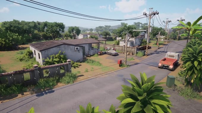 create realistic 3d game environment, unreal engine level design and unity world