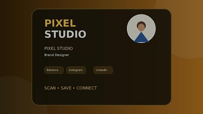 design modern business card and responsive HTML digital card