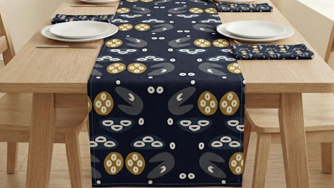 create geometric seamless surface patterns for home decor