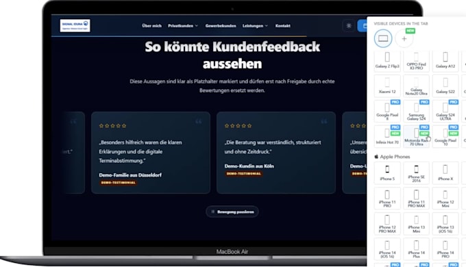 build a responsive portfolio website for your personal brand