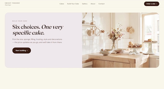 make a website tailored to your brand