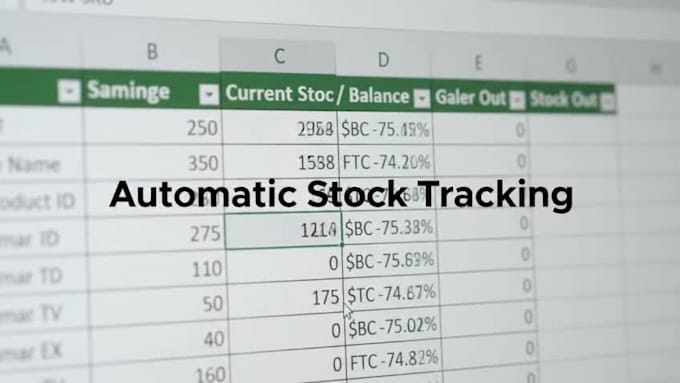 create a professional excel inventory management spreadsheet and stock tracker
