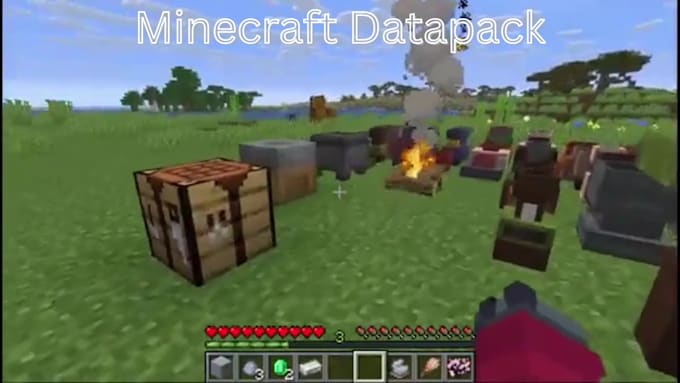 create custom minecraft datapacks for minecraft server, paper mc, smp, java