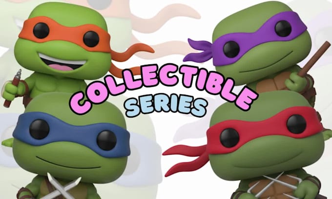 create 3d funko pop character modeling for print and game