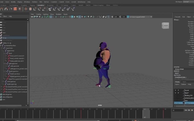 create 3d claymation style character rig facial animation game motion blender