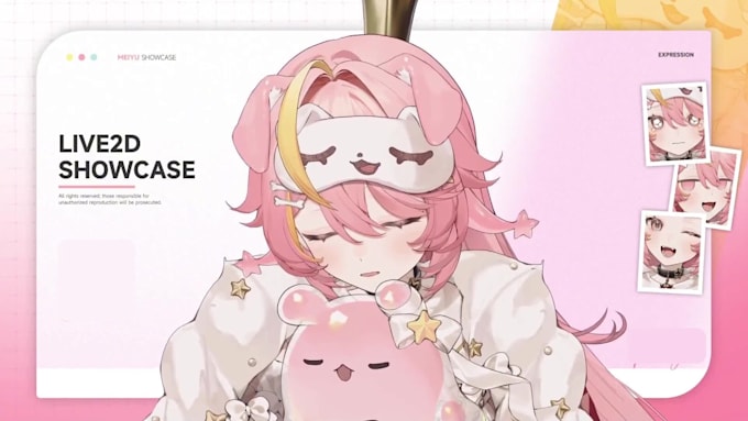 design vtuber model and vtuber rigging in live2d for vtube studio