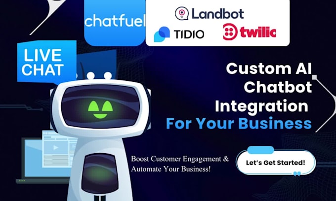 create ai chatbot automations on livechat, landbot, twilio, chatfuel, and tidio