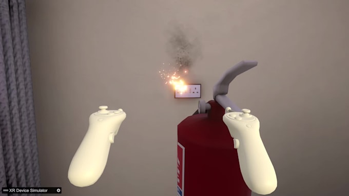 create a VR game application in unity